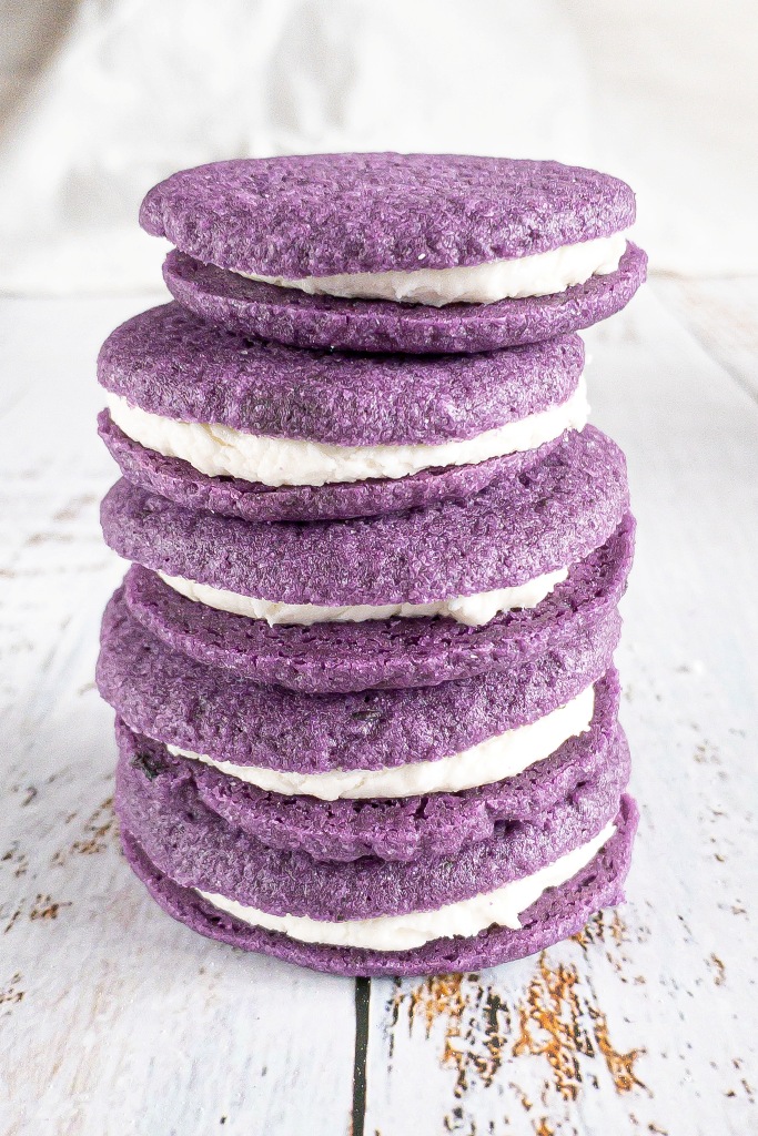 ube oreo purple sandwich cookies great for a snack or dessert