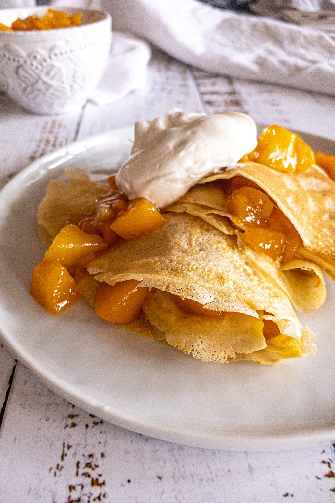 Jollibee Peach Mango Pie Crepes using pancake mix
